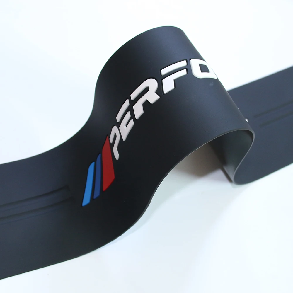 New Performance Car Rubber Rear Bumper Trim Guard Plate Protector Sticker For BMW X3 f25 e83 X4 f26 X5 e70 e53 f15 f85 X6 f16 X7