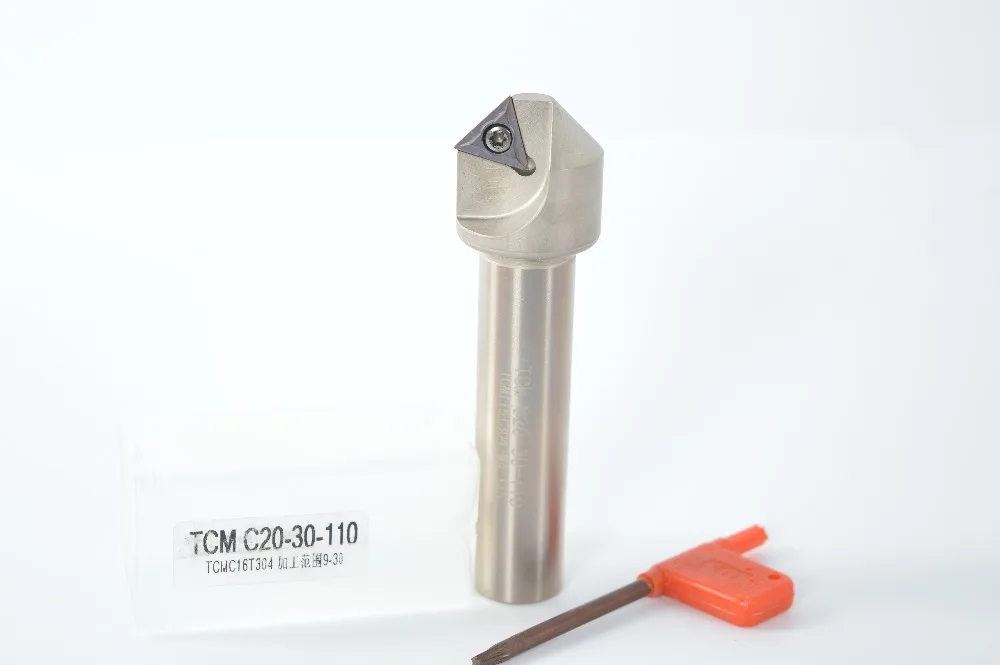 45° (9mm-30mm)Chamfering drill tool holder TCM C20-30-110 for TCMT16T304