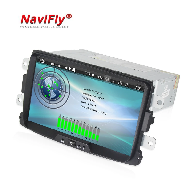Sale 4GB+32GB Android 8.0 car dvd radio for Lada Xray 2/ RENAULT Dacia/Duster/Logan/Sandero car gsp system multimedia player 8" HD 2