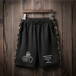 Лето японский стиль для мужчин's шорты для женщин цифровой печати плюс размеры мужчин s шорты по колено фитнес Баскетбол