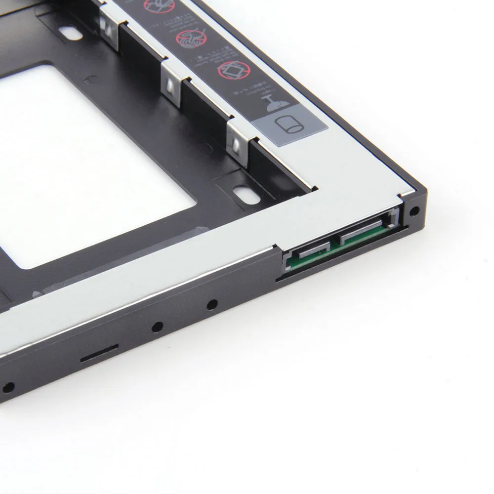 12,7 мм 2nd HDD Caddy Алюминий Optibay SATA 3,0 коробка для жесткого диска корпус DVD адаптер 2,5 SSD 2 ТБ для ноутбука CD-ROM
