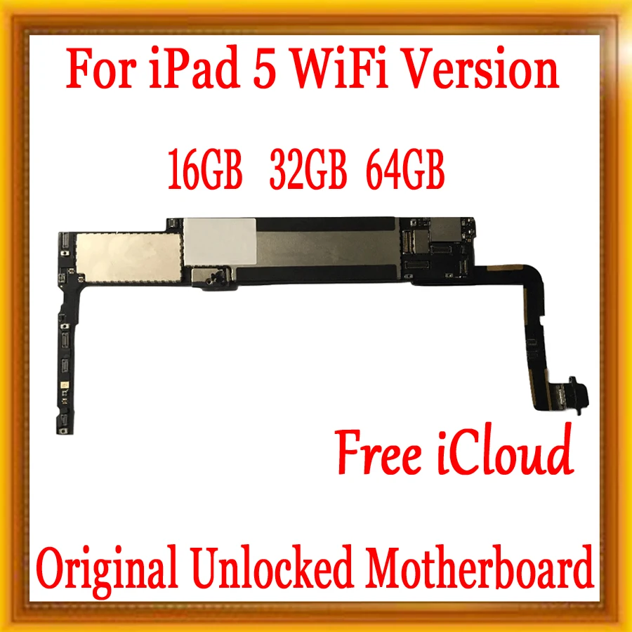16 ГБ 32 64 Заводская разблокированная материнская плата для ipad 5 бесплатный iCloud WiFi