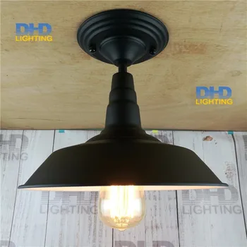

E27/26 Edison bulb Loft lighting vintage industrial celling lighting balcony american black dress ceiling light
