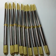 Fresshipping 1 шт Высокое качество Перманентный макияж ручка-держатель игл с двумя головками б/у разных очистительные полосы с двумя боковыми