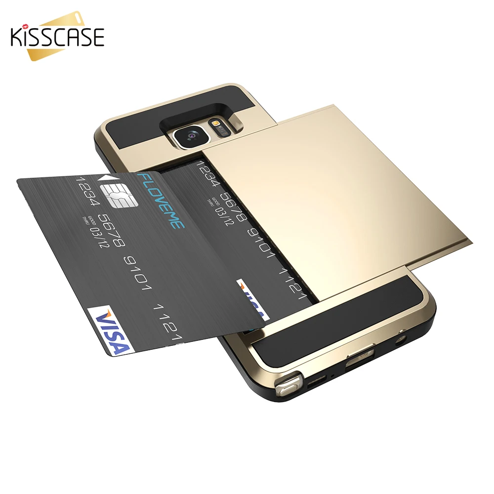 Чехол для телефона KISSCASE Armor Samsung Galaxy S8 S9 Plus S10 5G S7 S6 Edge 2 в 1 Чехлы карт Note 9 8 5 4 чехлы|case