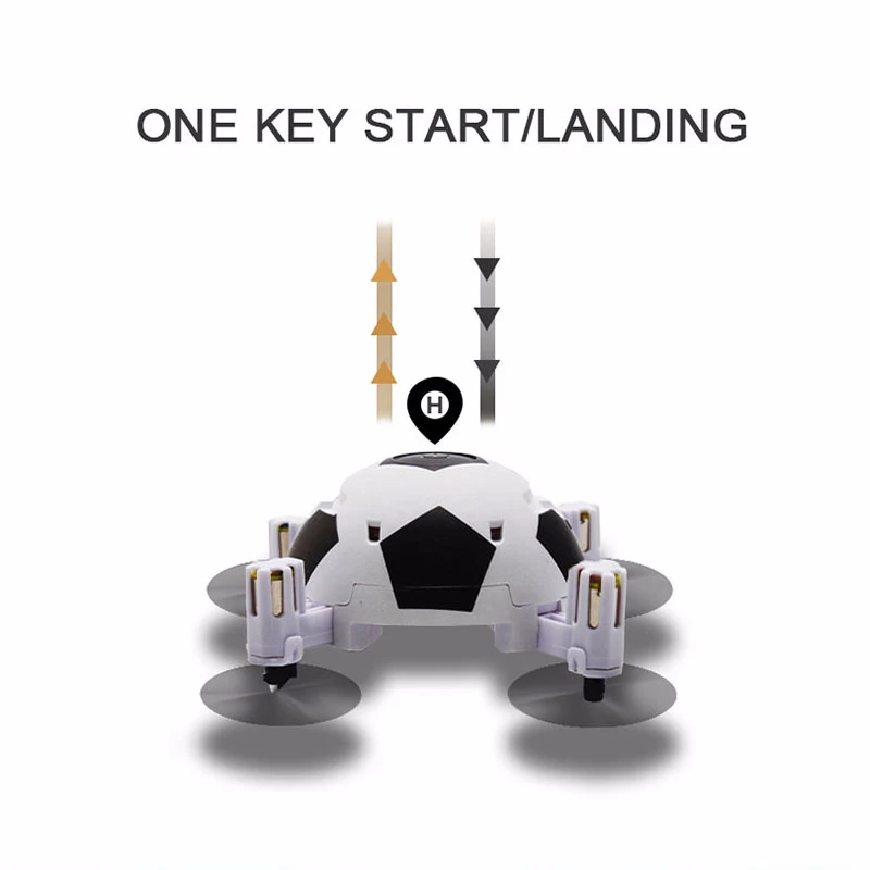 Tanie Mini Dron piłka nożna Quadcopter składany Dron 3D odwraca jeden klucz zdjąć tryb bezgłowy helikopter rc dzieci prezent zabawka vs E010 S9