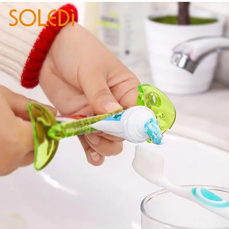 Fishbone Cute Toothpaste Squeezer Easy Home Tool Bathroom Gadgets Closure Clip