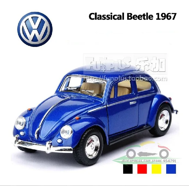 132 Volkswagen Beetle 1967 Classic vw Cars Kids Antique Model Toys Car