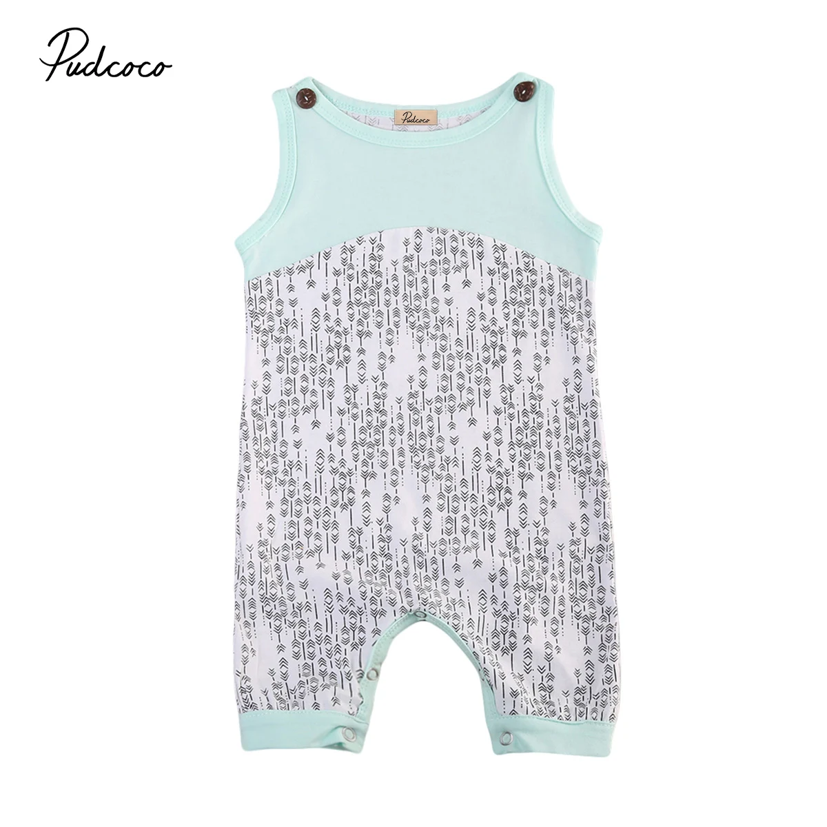 

Pudcoco Infant Newborn Baby Boy Girl Cotton Romper Sleeveless One Pieces Summer Cotton Jumpsuit Playsuit Clothes Outfit