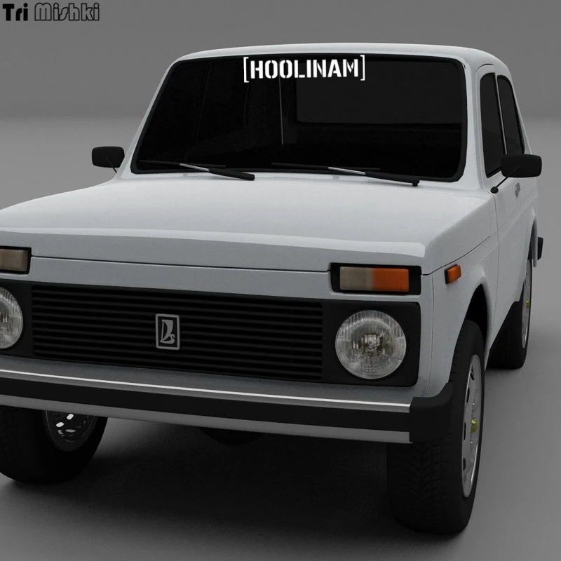 Tri Mishki HZX269 10*47.3см hoolinam хулинам прикольные виниловые наклейки на авто машину