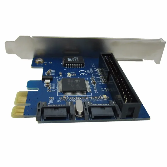 Настольная плата расширения PCIE для SATA/PCIe для dual 7pin SATA+ IDE HDD адаптер контроллера