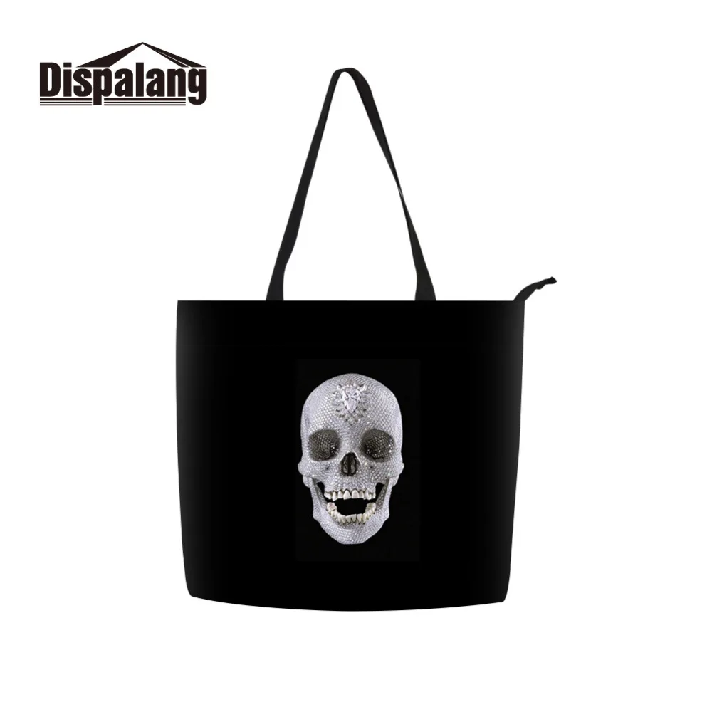 Dispalang الجمجمة طباعة حقائب النساء حقيبة عالية الجودة عارضة الإناث أعلى-حقائب بيد جذع حمل حقيبة كتف السيدات كبيرة حقائب Dispalang الجمجمة طباعة حقائب النساء حقيبة عالية الجودة عارضة الإناث أعلى-حقائب بيد جذع حمل حقيبة كتف السيدات كبيرة حقائب