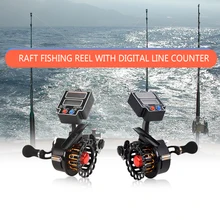 4+ 1 Шариковые подшипники 3,5: 1 Передаточное отношение правая/левая рука плот Рыболовная катушка с солнечной энергией цифровой линейный счетчик