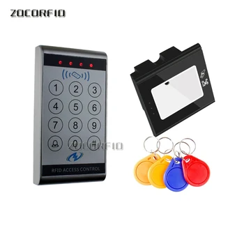 

QR-code and 125KHz Rfid Standalone Access Control Keypad EM Card Reader with 10 Keychains Door Keyless Lock