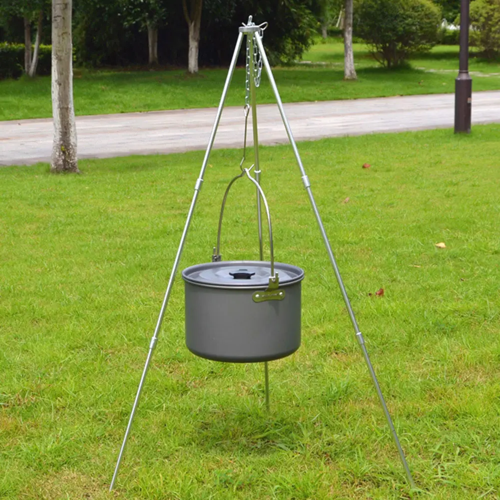 Baratos 2019 nueva olla para acampar al aire libre de aleación de aluminio olla de 5 8 olla de marcha caldero de picnic