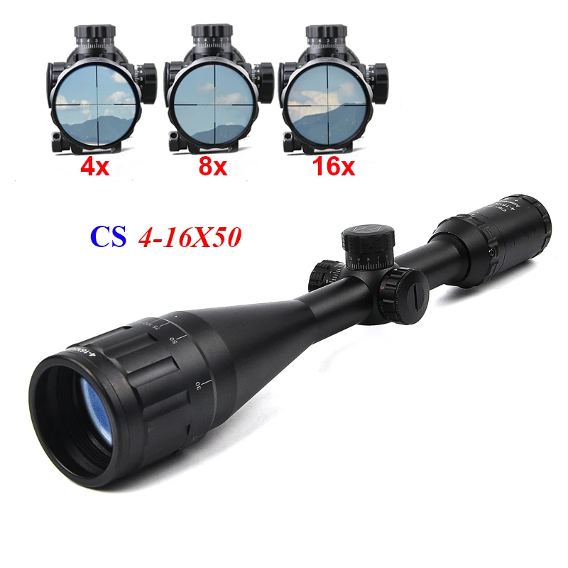 

CS 4-16x50 Riflescope Optics Sight Scope Tactical Riflescope Night Hunting Scopes Airsoft Air Guns Hunting