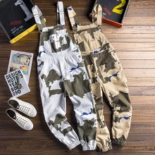 Супер красивый комбинезон Японский ретро оснастки камуфляжные мужские брюки повседневные лучевые ноги шаровары тренд мужской комбинезон