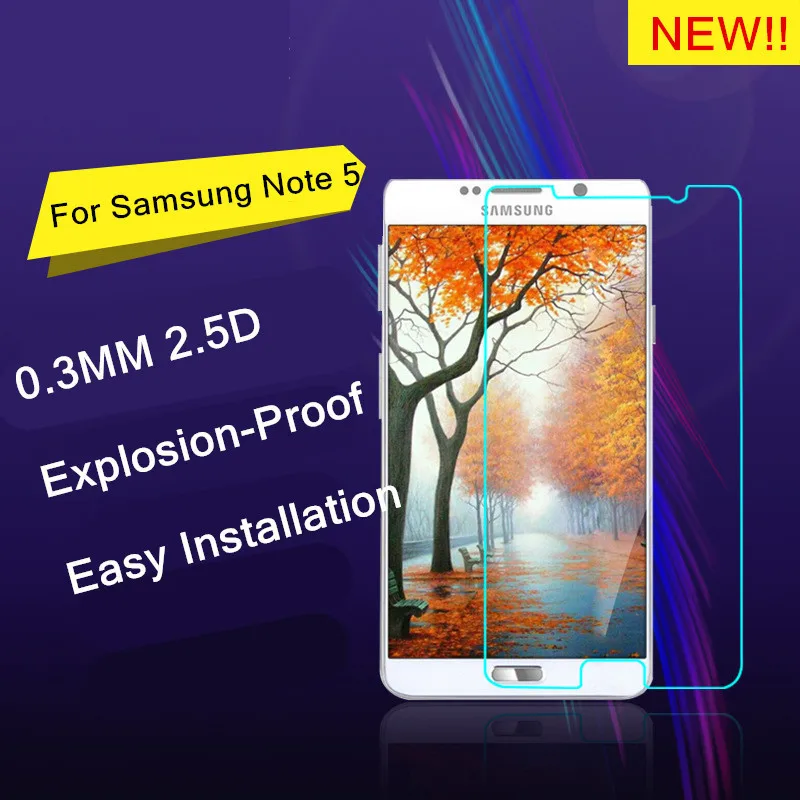 9H Взрывозащищенная защитная пленка для экрана из закаленного стекла samsung GALAXY Note 5