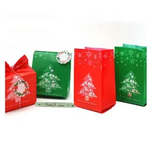 500 шт./лот Рождественский Декор Merry Christmas Tree Снежинка Пластик мешок подарочные пакеты сумка-шоппер конфеты органайзер Bag для рождественской вечеринки