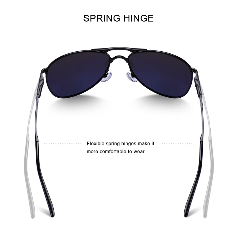 Beste MERRYS ONTWERP Mannen Classic Pilot Zonnebril Heren HD Gepolariseerde zonnebril Voor Driving Luxe Shades UV400 Bescherming S8712