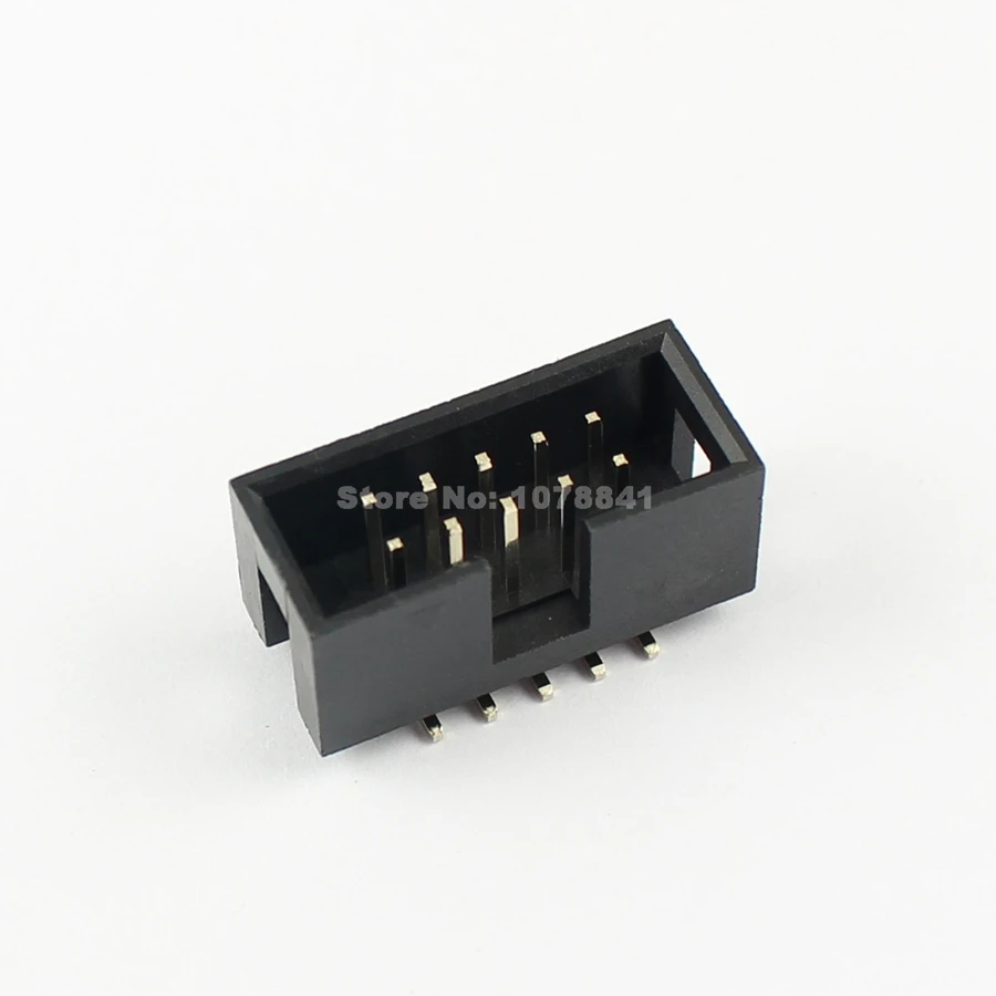 10 шт. в партии 2,54 мм шаг 2x5 Pin 10 Pin SMT SMD мужской кожух IDC Шлейф разъем