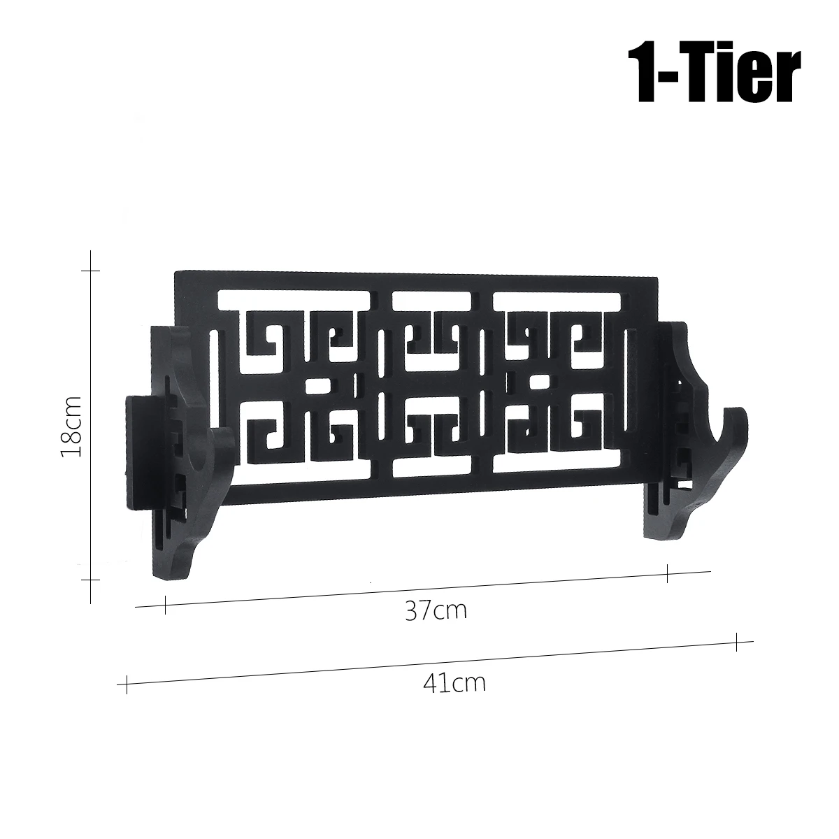 1/2/4-ярусный выставочный стенд, пластичный монтаж, меч самурая держатель катаны стенд Винтаж домашний декор деревянная вешалка настенная декоративная ремесла Дисплей кронштейн стеллаж для выставки товаров - Цвет: 1 Tier