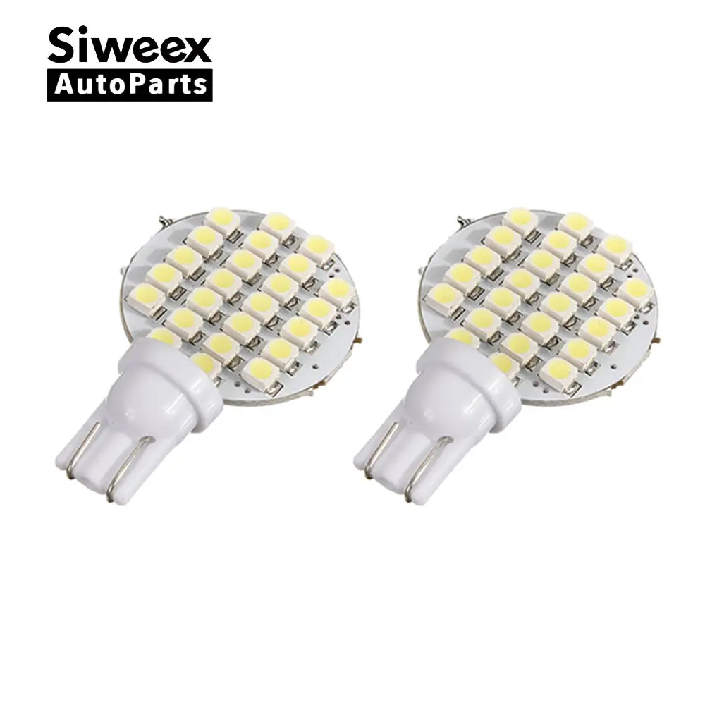 2шт T10 1210 24smd Автомобильный светодиодный светильник s авто Интерьер белый W5W 194 2825 168