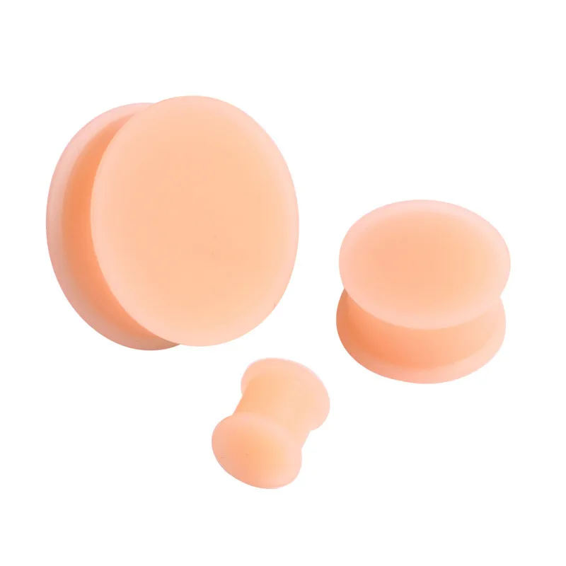 2PCS Silicone Ear Flesh Tunnels Ear Plugs and Tunnels Ear Expanders Tragus Earrings Gauges Cartilage Body Jewelry Piercing