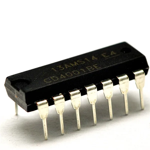 

New original CD4001 CD4001BE line DIP-14 four 2 input or gate