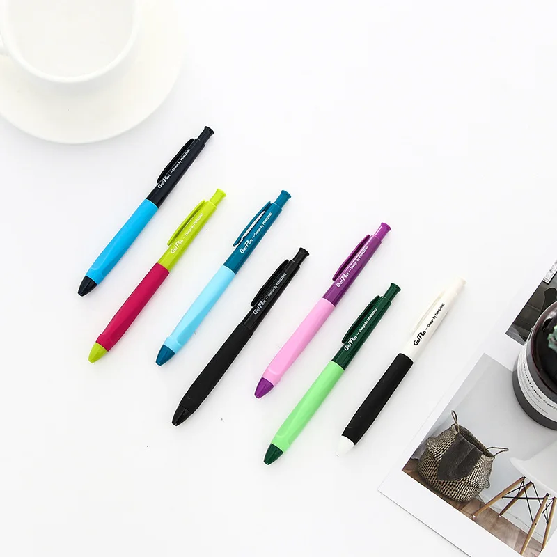 

7 pcs Multi color gel pen 0.5mm Black color pens for signature writing Office signature School supplies Canetas FB184