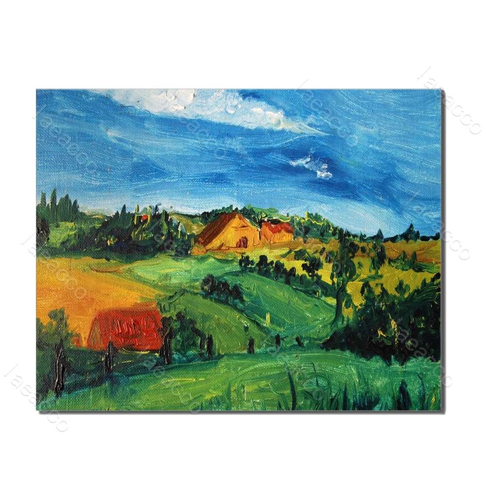 

Laeacco Natural Spring Outside Posters and Prints HD Wall Artwork Canvas Painting Picture for Living Room Home Decor No Frame