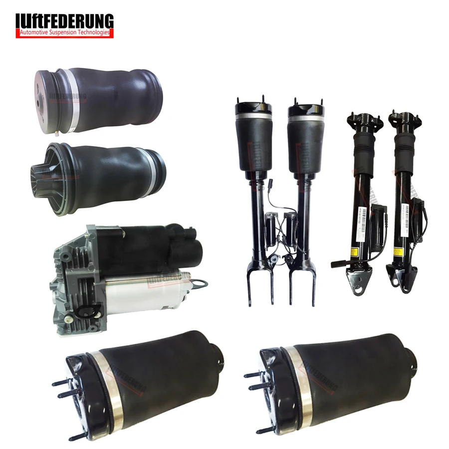 Luftfederung 9PCS Mercedes W164 GL Air Spring Air Suspension Air Pump