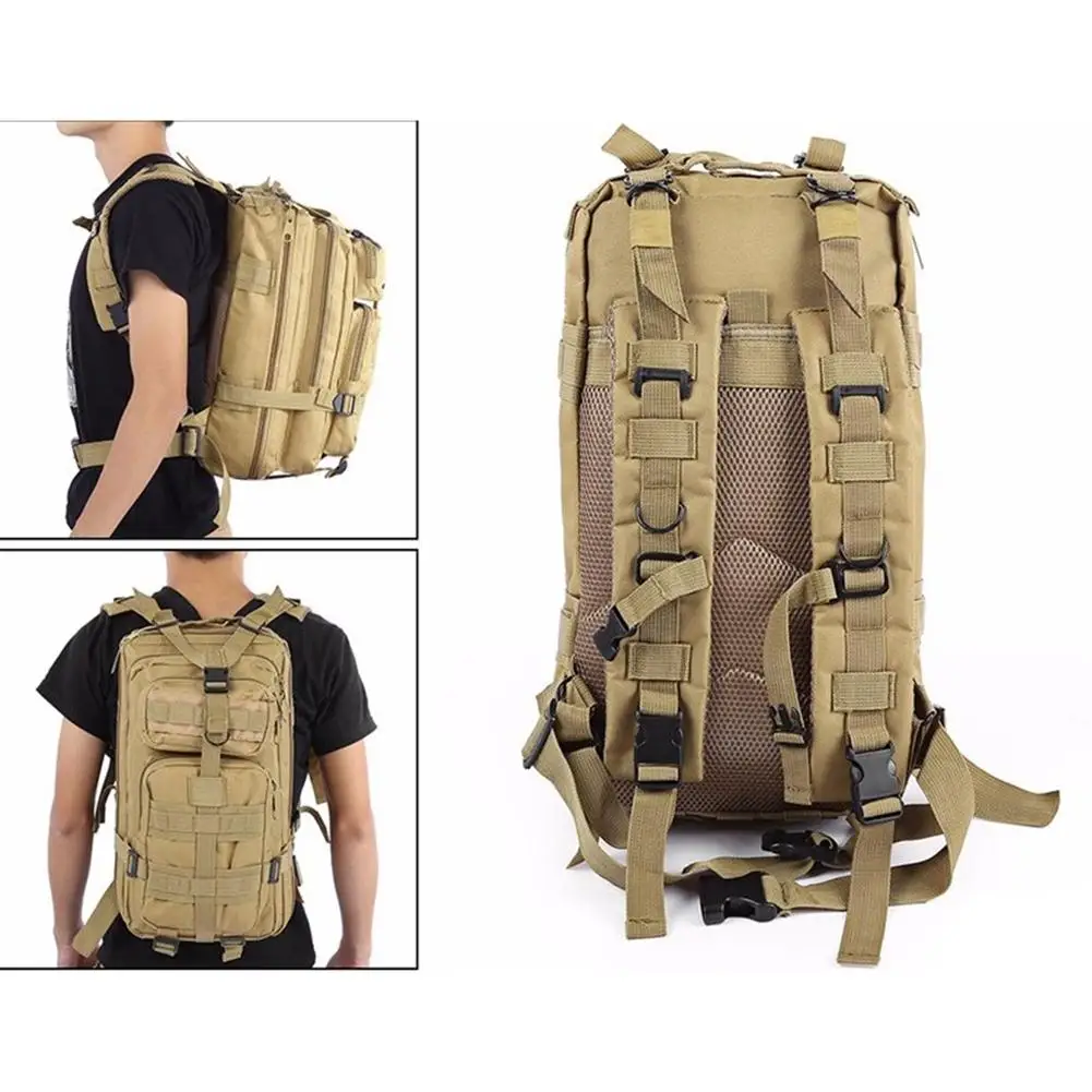 

LumiParty 25L Military Tactical Backpack Waterproof Outdoor Oxford Shoulder Bag for Camping Hiking Trekking