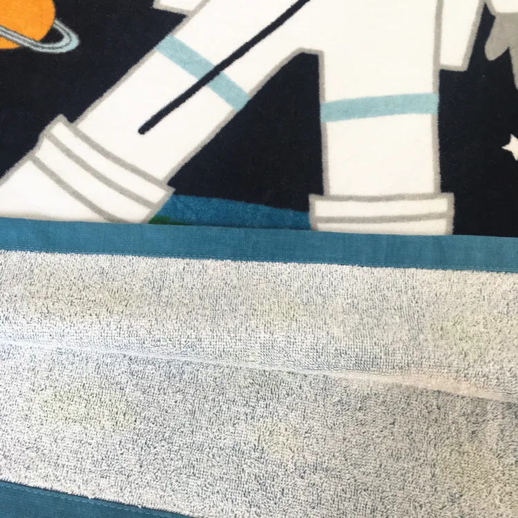 Астронавт Русалка из хлопчатобумажной ткани в виде акулы-пляжные Полотенца детские, для малышей-пончо с капюшоном для маленьких мальчиков и девочек банный халат с рисунками героев мультфильма, банный халат для ванной Полотенца плавательный шаль