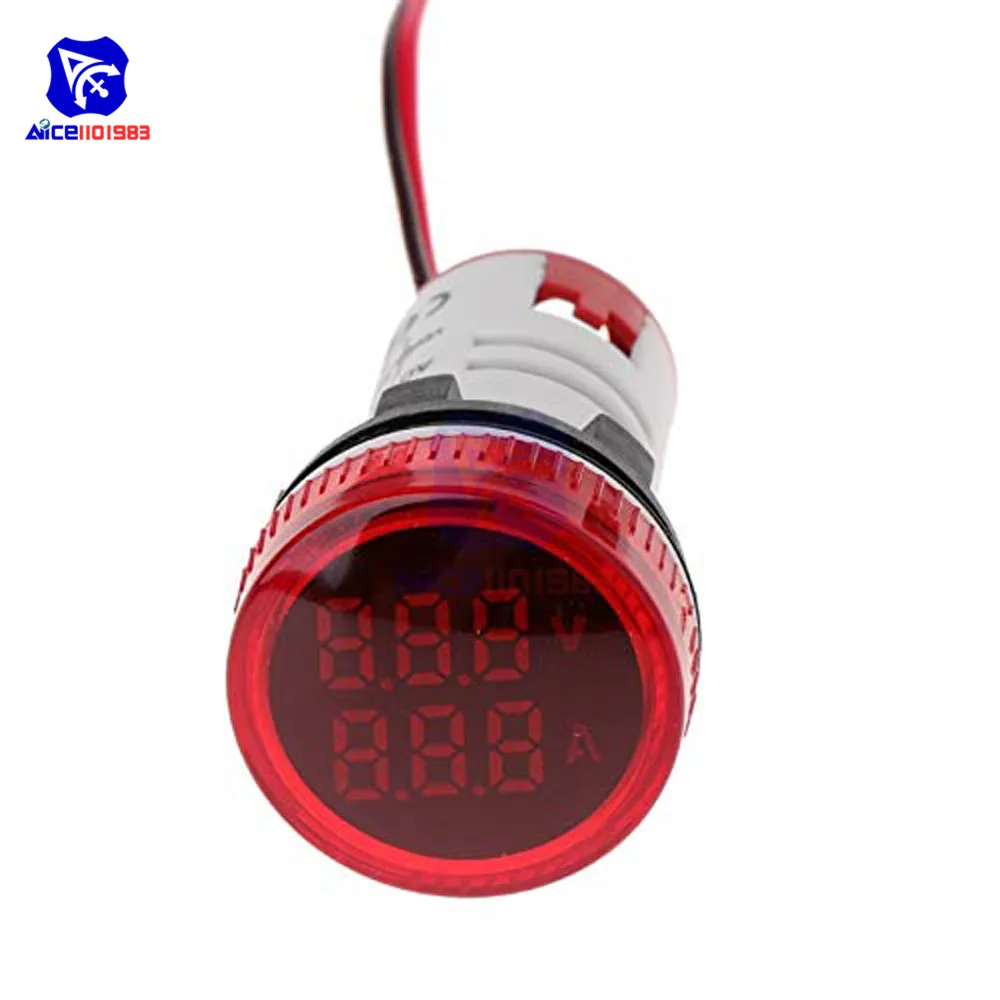 Vert Mentin 2 en 1 22mm AC50-500V 0-100A Amp /& Voltmeter Amp/èrem/ètre Tension Current Meter avec CT