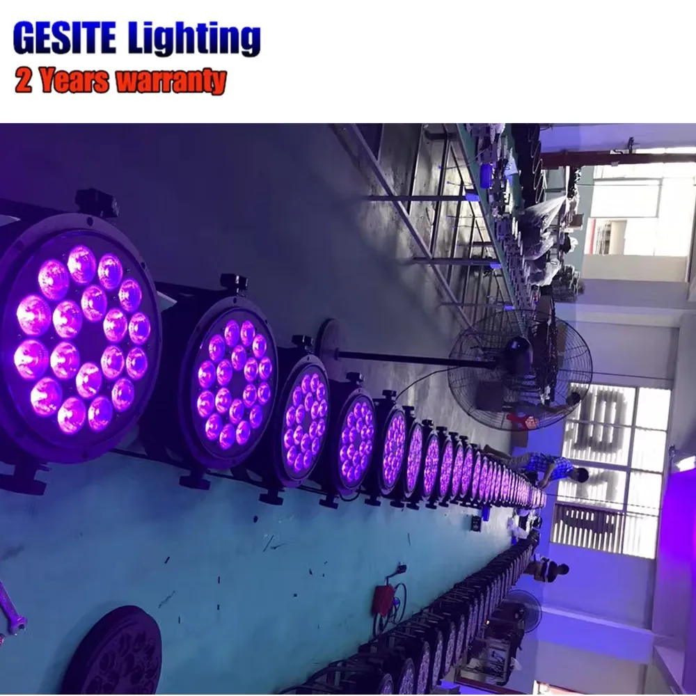 Decoração do Casamento 4 Pçs e lote Ip65 18x18 w Led Par Luz 18 Pcs Palco dj 2 Par Luz decoração do casamento 18 pcs palco dj