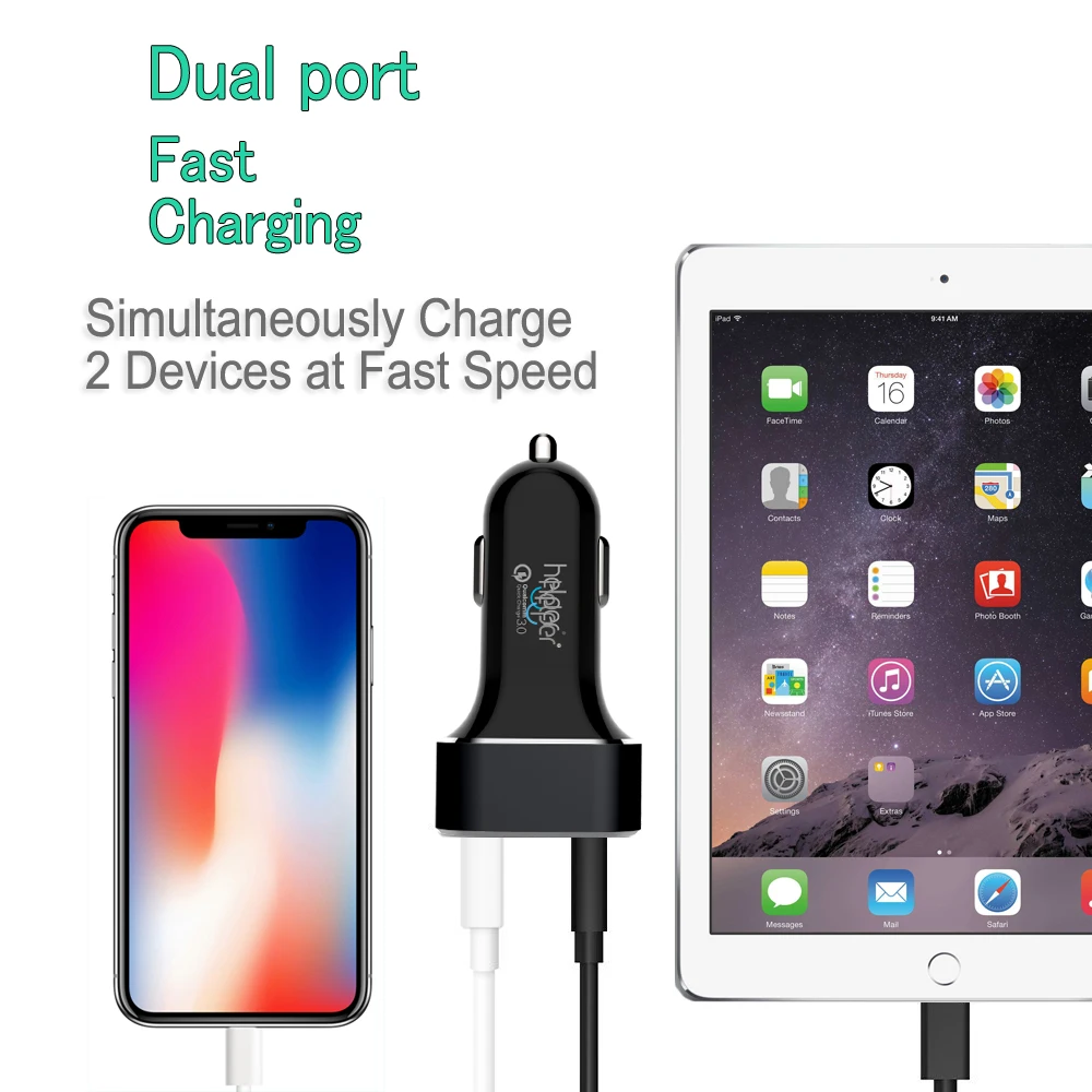 45W USB C PD Car Charger with Power Delivery 5V 20V Quick Charge 3.0 USB-C 18W QC3.0 USB Car Charger Adapter for Laptop Notebook