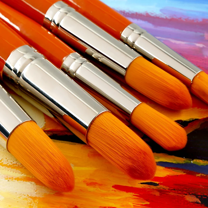 

1Piece Watercolor Paint Brush Professional Nylon Hair Round Head Oil Watercolor Painting Brushes Art Supplies 116/117/118