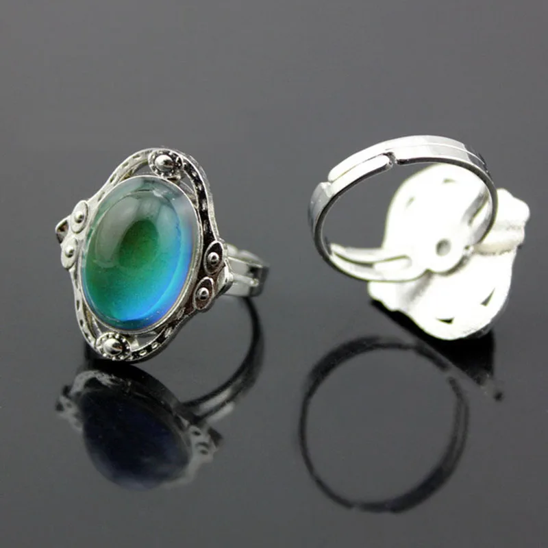 

New LNRRABC Hot Unisex Color Change Women Men Vintage Charming Mood Adjustable Temperature Control Ring Gift