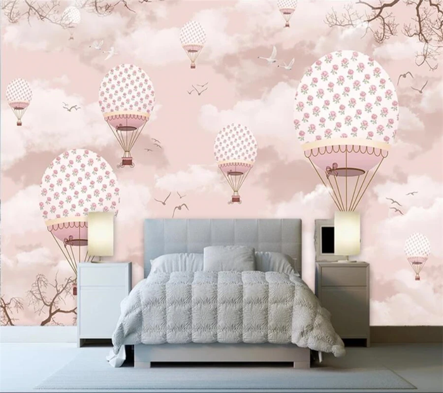 3D обои beibehang на заказ Мультяшные настенные воздушные шары фоновые для гостиной