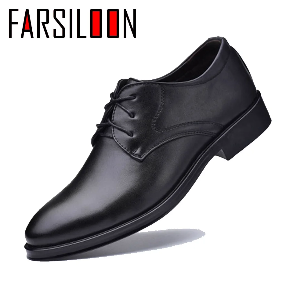 

Men's Leather Shoes Business Dress Male Casual Comfortable Solid Waterproof New Fashion Trend Clasical Shoes BG003