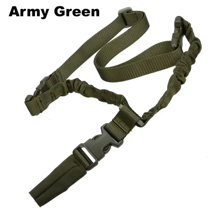 

High quality 1 Point Rifle Sling Adjustable Bungee Tactical Airsoft Gun Strap Paintball Gun Sling for hunting