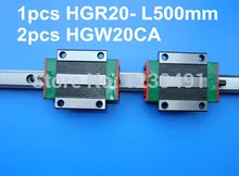 1pcs original hiwin linear rail HGR20- L500mm with 2pcs HGW20CA flange block cnc parts 1pcs original hiwin linear rail HGR20- L500mm with 2pcs HGW20CA flange block cnc parts