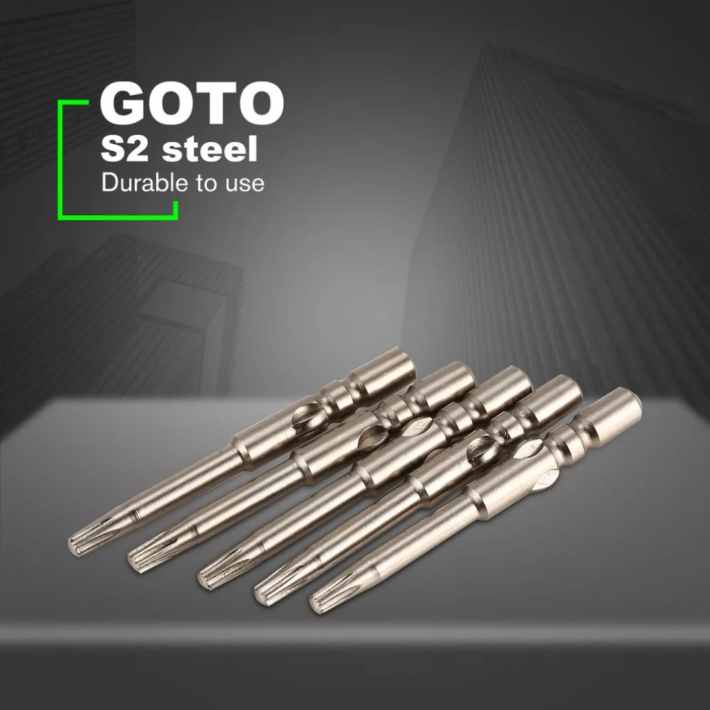  Goto S2 Stahl 5 PCS Magnetische Precision Torx-schraubendreher Bits Set Tip Hand Reparatur Eröffnun