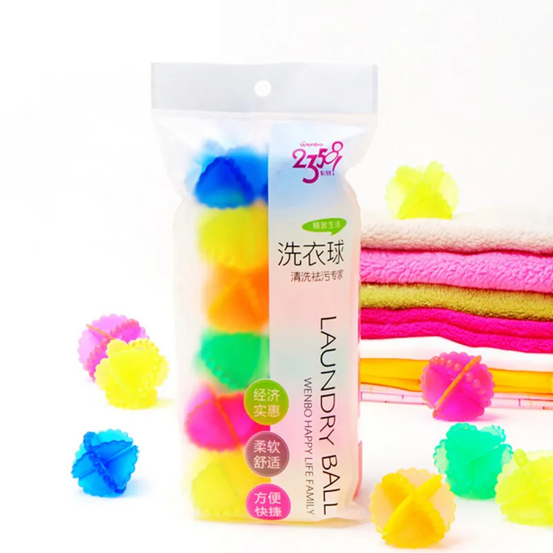 

12PCS/Bag Laundry Dryer Washing Ball Clean Ball Machine Wash Cleaner Reusable for Home Hotel using