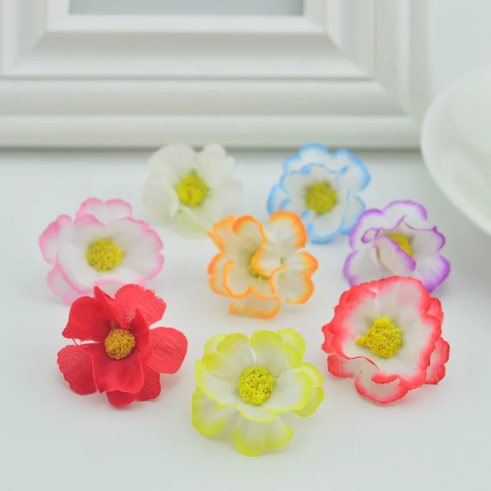 20pcs silk daisy stamen artificial plastic flowers for home wedding