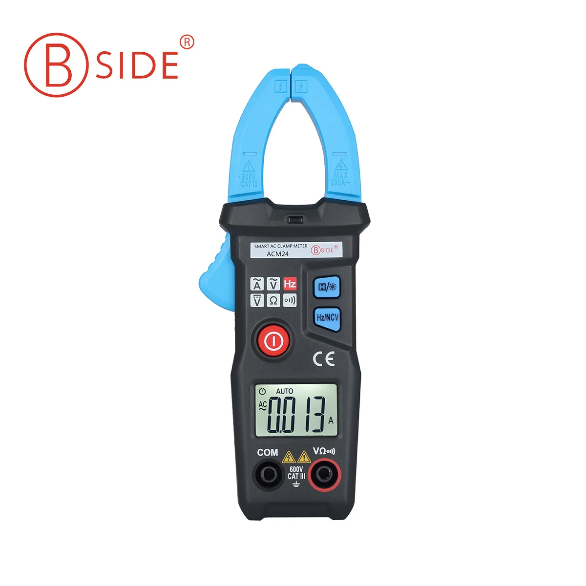 BSIDE ACM24 Ditgital Clamp Meter Intelligent Measurement 200A MINI AC Current Multimeter Induction Voltage Alarm | Инструменты
