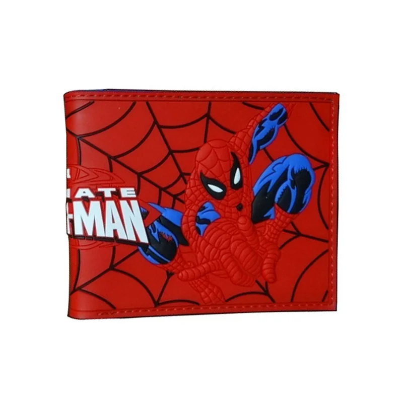 Новинка мультфильм кошелек горячие аниме кошельки в Стиле Человека-паука carteira доллар цена креативный подарок деньги сумки подарок для мужчин ПВХ короткий кошелек - Цвет: Spiderman7