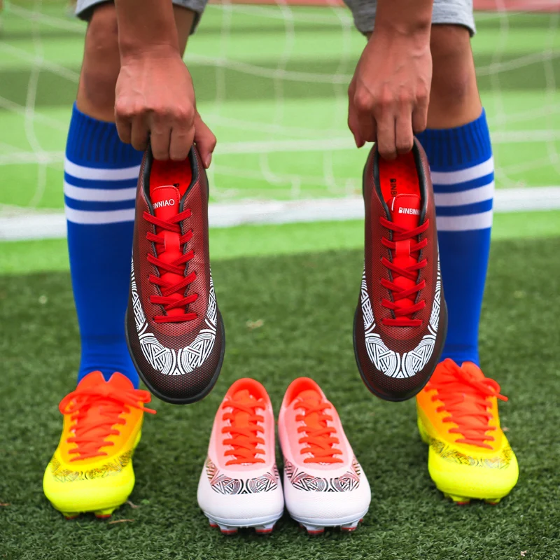 Professional Outdoor Training Soccer Shoes Football Cleats Shoes Men's Football Boots Long Spikes Soccer Shoes (44)