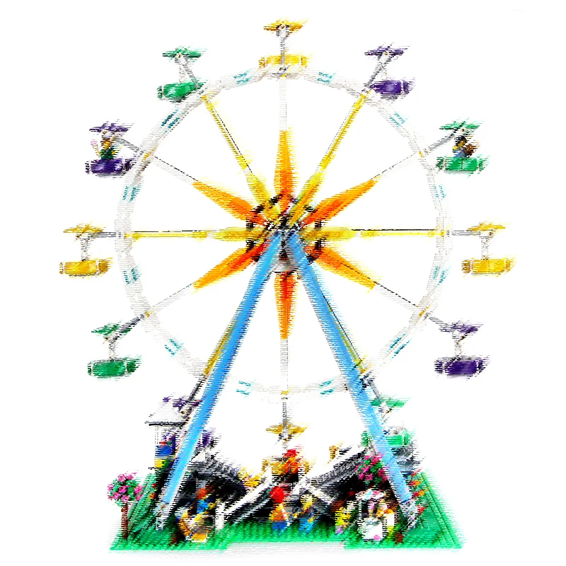 

2518pcs City Expert Ferris Wheel Model Building Kits Blocks Bricks Funny Toys Kompatibel 10247 For Children